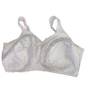 Playtex 18 Hour Airform Comfort Lace Full Coverage Bra White‎ Size 44DD
